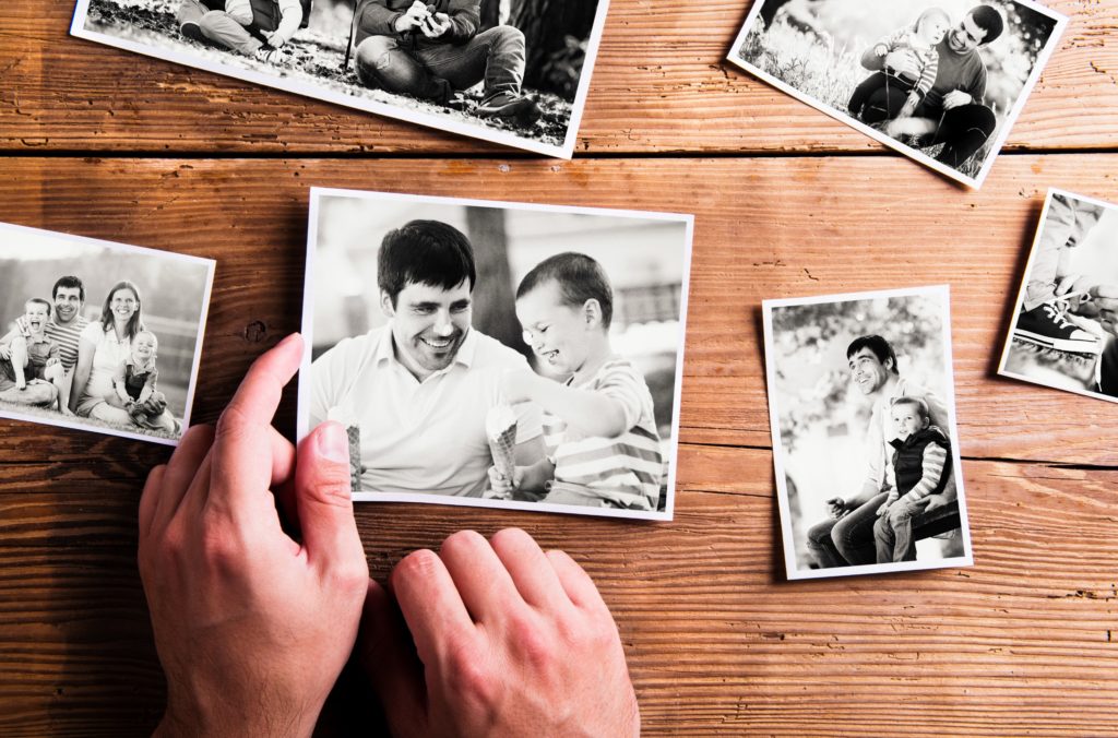 sort and organise old printed photos