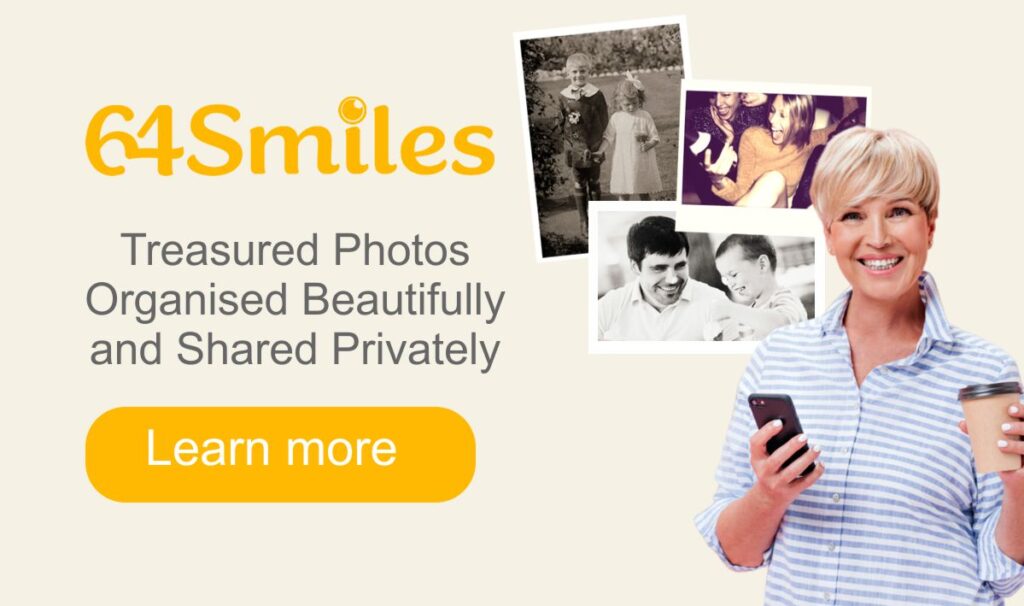 64smiles your treasured photos organised and shared privately